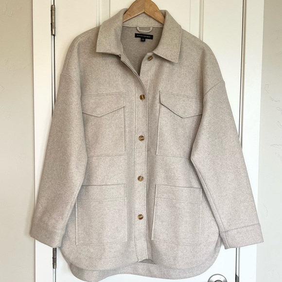 Banana Republic Light Gray Utility Jacket - Picture 2 of 8